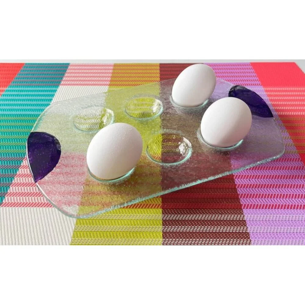 Dansk Spectra fused clear glass tray-Only